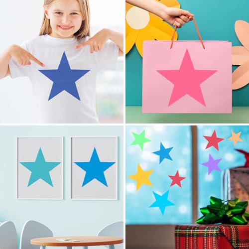 8 Pcs Large Star Stencil Set,8 Size Reusable Star Stencils for Painting | 5-Point Star Template Spray Paint Supplies for Painting on Wood,Wall,Fabric,Pallet Flag,DIY Craft,4th of July Décor