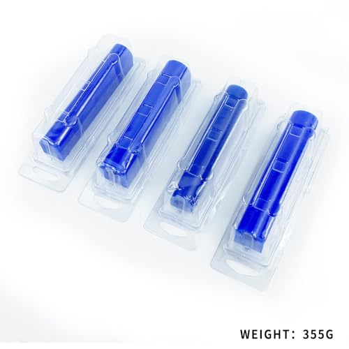 NIUPIKA Carving Wax Ring Tube for Making Rings Mold Hard Wax Blank Large Flat Side Tube Blue Color (All) - size: All