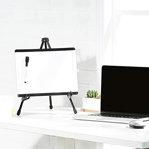 Amazon Basics Tabletop Instant Easel, Black Steel, Portable Tripod for Paintings, Signs, Posters, Adjustable Display (Pack of 2) - size: 14.37 x 1.26 x 1.26 inches (Pack of 2)