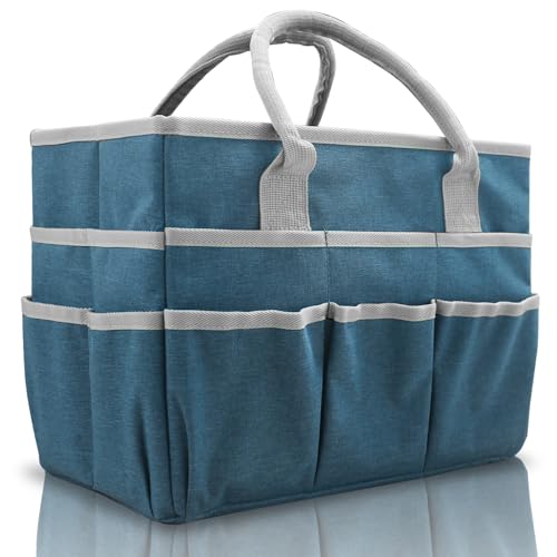 Cupohus Craft Organizer Tote Bag, Dark Green Sewing Bag for Art - color: DarkGreen