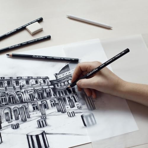 Conté à Paris 6 Count Drawing Pencils Set | Multiple Hardness Grades, Smooth Mark Making, Ideal For Sketching Shading And Detail Work, Artist Drawing Essentials - style: 6 Count Drawing Pencils Set