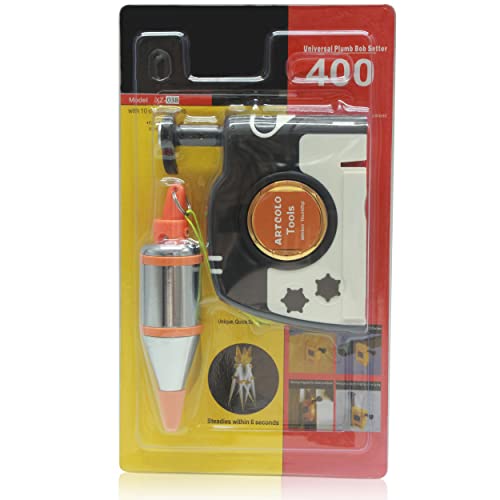 1 PCS Magnetic Plumb Bob Kit - 15 oz(425g) Plum Bob With 26 ft(8m) Automatic Stretching String,2 Pencils, Pencil Sharpener - color: 1 Pcs