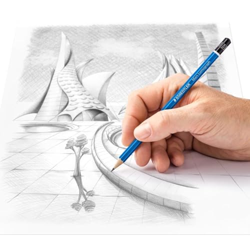 STAEDTLER Mars Lumograph 10H Graphite Art Drawing Pencil, 6 Pencils - style: 10H