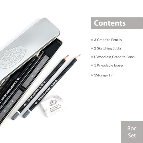 Royal & Langnickel Sketching Art Set W/Tin - style: Sketching