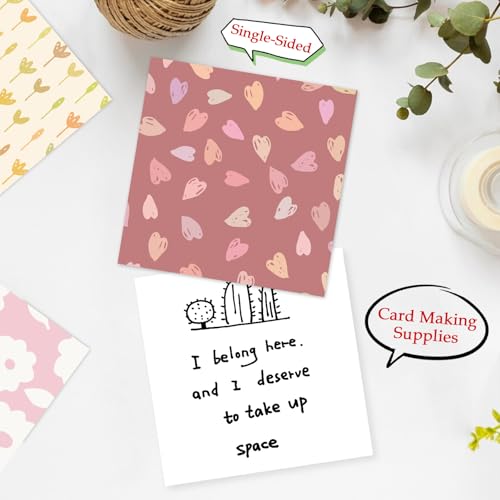 Scrapbook Paper, 24 Sheets 6"×6" 160gsm Single-Sided Patterned Cardstock | Vintage Decopodge Scrapbook Supplies, Junk Journal Decorative Crafts DIY Album Card Making Art Journaling.Sweet Love - color: 24 sheets-sweet love