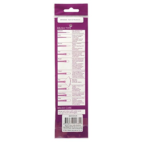 MONT MARTE Gallery Series Brush Set, Wood, Standard, L - size: Large
