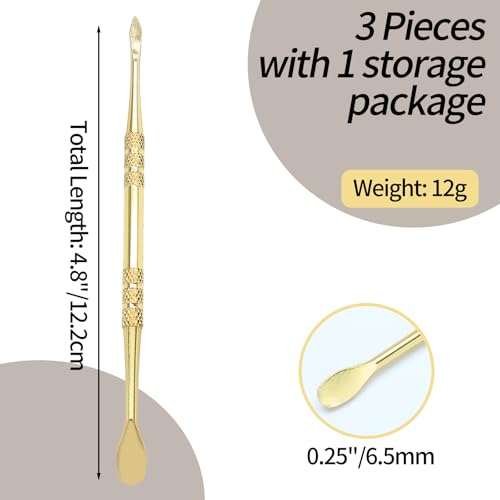 suiwotin 3PCS Wax Carving Tools, Gold - color: Gold - 3PCS