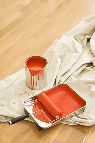 Canvas Drop Cloth for Painting (Size 6x9 Feet - Pack of 1) Painters Drop Cloth for Painting, Furniture, Crutains & Floor Protection - All Purpose Thick Canvas tarp with Double Stitched Edges - size: 6x9 Feet - Pack of 1