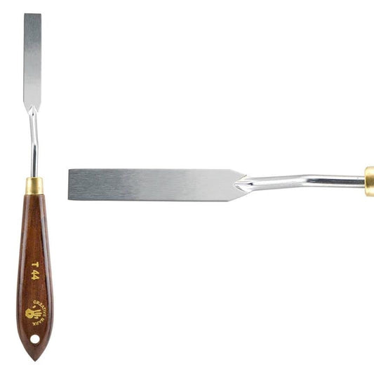 Creative Mark Stainless Steel Palette Knife Painting Tools - Paint Palette with Wooden Handle - Variety of Shapes and Sizes - 44T, 2 in - color: 44t, size: 2 in