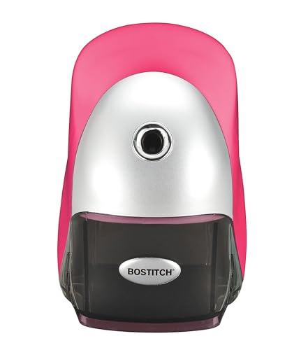 Bostitch Office QuietSharp Executive Heavy Duty Electric Pencil Sharpener for 65% Faster Sharpening and 6X Longer Cutter Life - Colored Pencil Compatible, Pink - color: Pink