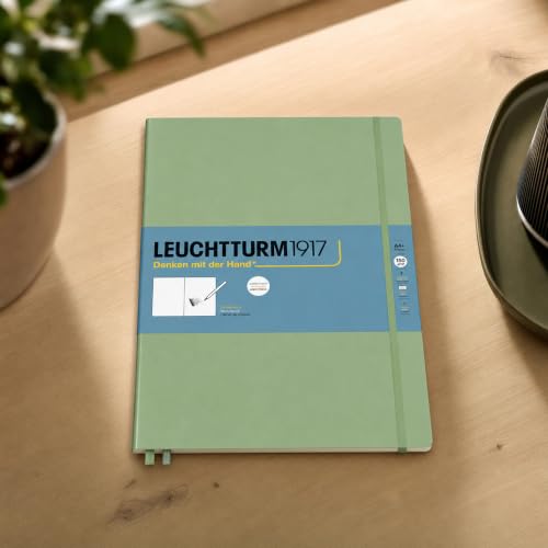 Leuchtturm1917 - Master A4 Hardcover Sketchbook (Sage) - 112 Pages of 150g/m² Paper - color: Sage, size: Master (A4+)