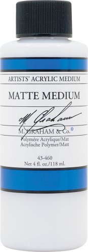 M. Graham & Co. 43-460 M. Graham 4-Ounce Acrylic Medium, Matte