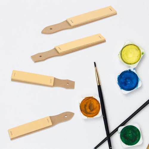 GORGECRAFT 6Pcs 2 Styles Sketch Sandpaper Pointed Flat Pencil Sharpener Sandpaper 10x2.5cm Artist Sanding Blocks Pastel Sticks Sharpener Board Professional Drawing Tool for Adults Sketching Hobbyist - style: Pointed& Flat-12 Sheets Paper