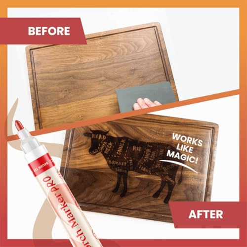 Scorch Marker Pro, The Original Heat Activated Wood Burning Marker, 2 Tips - size: 1 Count (Pack of 1)