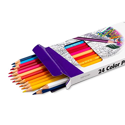 Pentel Arts Colored Pencils, Assorted Colors, (CB8-12), 12 Count, (Pack of 2) - size: 12 Count (Pack of 2), style: Color Pencil