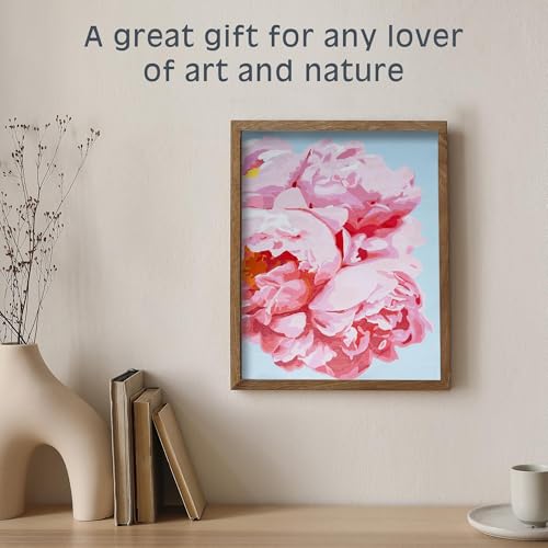 Pink Picasso Paint by Number Kit, for Adults & Teens,16x20, Perfect Petals | Botanical Floral Collection, Acrylic Paints and Brushes included, Pre-printed high quality canvas, DIY art kit, Gift-ready - color: Perfect Petals