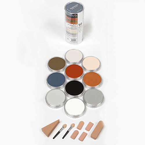 PanPastel Artist Pastels by GOLDEN, Drawing Set, 10 Color, Professional Artist Pastels, Unique Pan Format (cake-like) - color: Multicolor, style: Multicolor