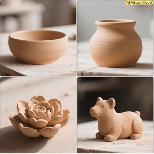VIBRATITE 10LB Air Dry Clay, Yellow Modeling Clay for Pottery & Sculpting | Easy to Shape for Hand Building, Wheel Throwing, DIY Crafts, Classroom Art Projects, Ideal for Beginners & Artists - color: Yellow
