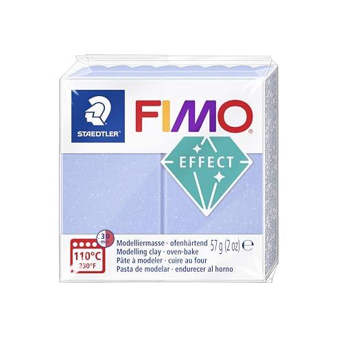 Staedtler FIMO Effects Polymer Clay - -Oven Bake Clay for Jewelry, Sculpting, Agate Blue Gem 8020-386 - color: agate blue, size: 57 g (Pack of 1)