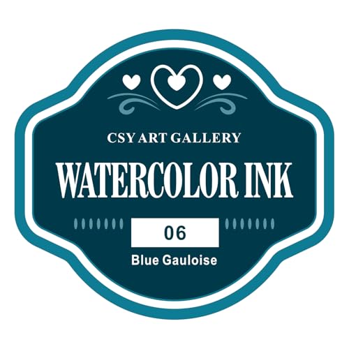 Watercolor Drawing Ink 30ML | Water Color Inks for Drawing, Design | Suitable for Professionals, Artists & Students | Art Gift (06 Blue Gauloise)