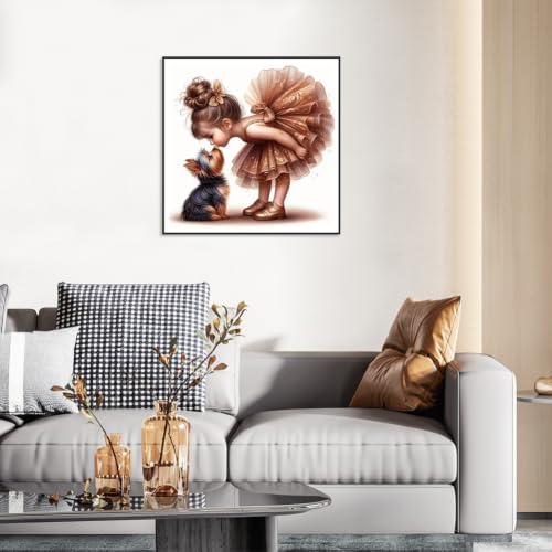 hill froeistung 5D Colorful Dog Diamond Art Painting Kits for Adults | Westie Diamond Art for Beginners, DIY Full Drill Animals Diamond Art Painting(12X12 inch) - color: HF-A050