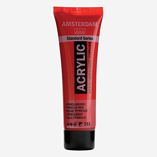 Amsterdam Standard Series Acrylic Tube 20ml Pyrrole Red 315 (17043150) - color: Pyrrole Red, size: 0.67 Fl Oz (Pack of 1)