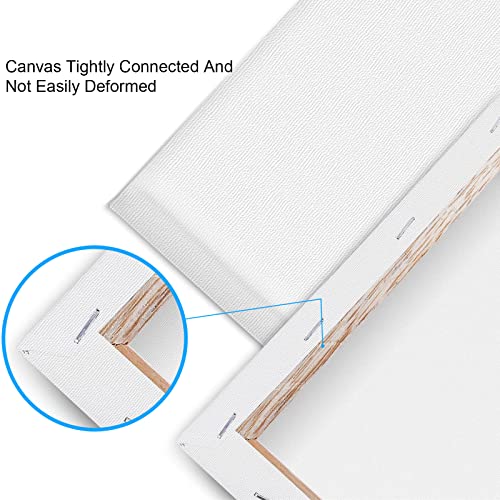 12 Pack Canvases for Painting with 11x14, Painting Canvas for Oil & Acrylic Paint. - size: 11x14in-12Pack