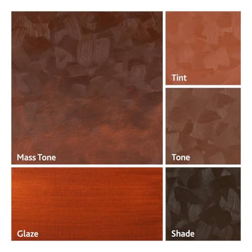 Tusc & Pine Artist Oil Paint - Burnt Sienna, 40 ml, Non-Yellowing, Rich & Creamy Consistency, Maximum Pigment Load, Small Batch Milled Oil Paints Made in the USA - color: Burnt Sienna, size: 1.35 Fl Oz (Pack of 1)