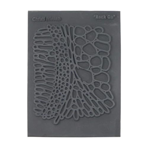 AVES Co Rubber Texture Clay Stamps, Make Impression w/Christi Friesen Stamp - style: Rock-On