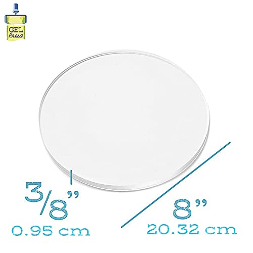 Gel Press Monoprinting Gelli Plate - (8" Circle) - 10806-8 | Top Gel Printing Plate for Arts & Crafts - size: 8" Round