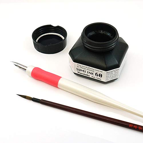 Zig Sumi Pen Ink 60ml, Black