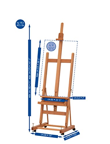 Mabef MBM-06D Deluxe Studio Easel - style: studio