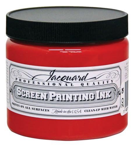 Jacquard, 16 oz, Bright Red Professional Screen Printing Ink