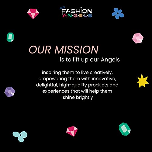 Fashion Angels Make-up & Hair Design Sketch Portfolio | Includes 40 Sketch Sheets, 4 Stencil Sheets & Stickers, Sketchbook for Beginners & Kids Ages 6+ - color: Make-up & Hair