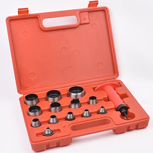 13 Sharp Hollow Punch Tool Set Leather Kit Gasket Hole
