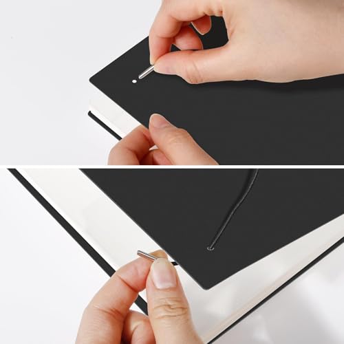 AHGXG Dotted Journal, Grid Spiral Notebook, 140 Pages, B5 (7.6" x 10") | 100 GSM Thick Dot Paper, Waterproof Plastic Cover Journals for Journaling, Sketching (Black) - color: Black, style: B5-Dotted