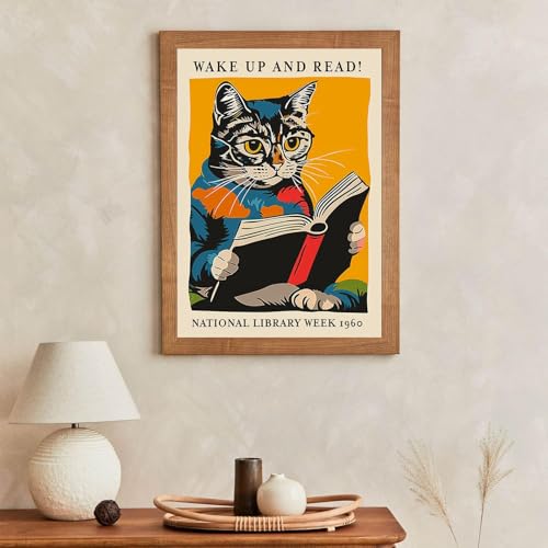 Diamond Art Kits for Adults,Reading Cat Diamond Painting Kits 12x16in - color: DP01998
