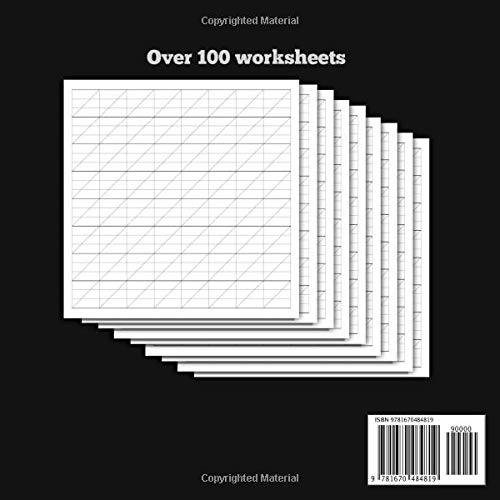 Calligraphy Worksheets Guide & Handwriting Journal for Adults: Italic Calligraphy Paper Practice Pad