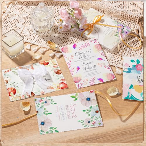 50 Sheets Deckle Edge Paper 5 x 7 in, 160 GSM Handmade Paper | Rough Textured Cold-Pressed Paper for Invitations, Cards, Watercolor Art, Crafts - size: 5 x 7inch