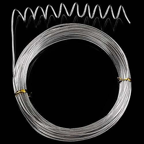 4 Pack 14 Gauge Aluminum Wire 131.2 Feet, Silver Aluminum Wire 2mm, Craft Armature Wires, Bendable Metal Wires for Making Beading Jewelry Craft Dolls Skeleton DIY Crafts (32.8 Per Roll) - size: 14 Gauge Wire D2.0mm