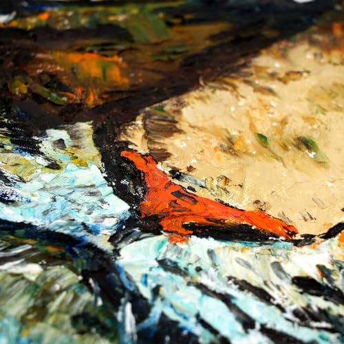 PHOENIX Mars Black Oil Paint Stick - Vibrant Color 37ml Large Water Soluable Soft Oil Pastels for Professional Painting - Creamy Drawing Art Supplies for Artists - color: Mars Black