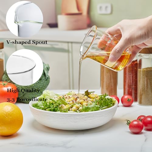 High Borosilicate Glass Measuring Cup Set-V-Shaped Spout,Includes 250ml(8OZ), 500ml(16OZ), and 1000ml(32OZ) Glass Measuring Beaker, Easy to Read - size: 250ml/500ml/1000ml (8oz/16oz/32oz)
