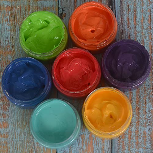 15-ColorChalk Paste Set,Premium Chalk Ink & Screen Printing Paint Kit for Silk Screen Stencils, Wood, Fabric, Furniture & Home Decor Crafts - color: Assorted Colors