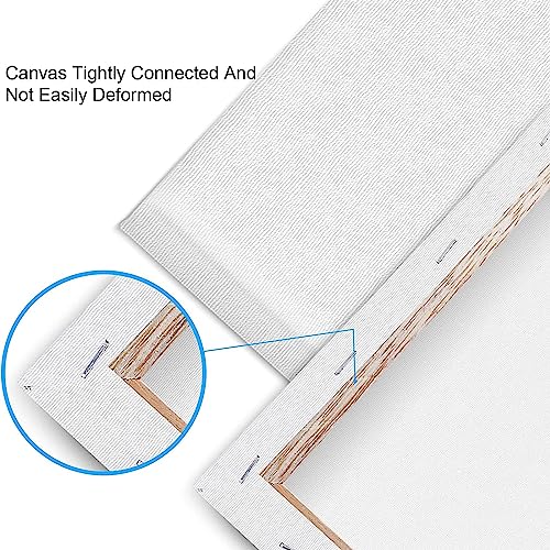 ESRICH 11x14 Canvases for Painting, 24 Pack Blank White Canvases for Painting - Cotton Paint Canvases for Oil, Acrylic & Watercolor Paint. - size: 11x14in-24Pack