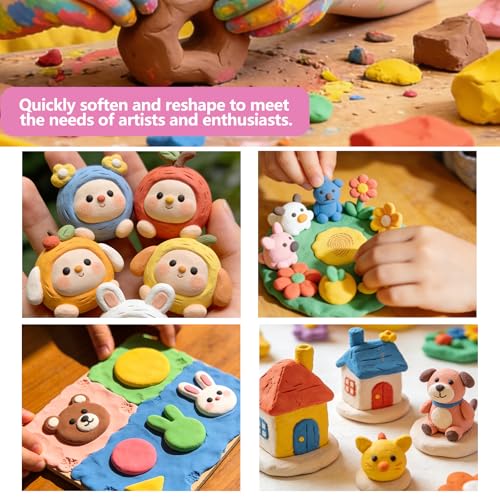 Premium Polymer Clay Softener – Revive Hardened Clay, Enhances Flexibility & Adhesion, Adds Shine After Baking, Ideal for Ceramic Artists, Teachers & DIY Craft Lovers