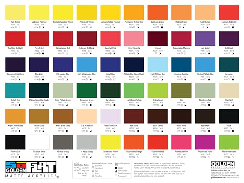 GOLDEN SoFlat Matte Acrylics, Fluorescent Violet, 4 fl. oz. Jar | Artist grade paint with gouache-like matte coverage, acrylic durability, and smooth self-leveling consistency.