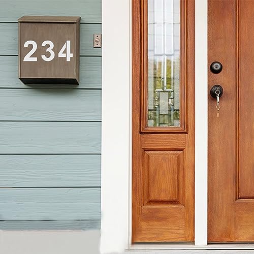 DXCYZ 16 Inch Large Number Stencils Kit 0-9 Address Number Stencil, 10PCS Reusable Plastic Painting Number Templates for Mailbox Signs, Door, Cars, Trucks, Home, Business, Window (16 Inch) - size: 16 Inch