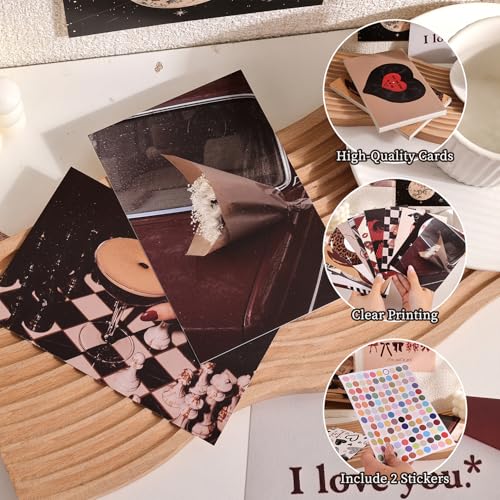 60Pcs Downtown Girl Room Decor, Rock Punk Aesthetic Wall Collage Paper Set, White Cardstock Prints, Retro Vintage Rock & Roll Art Posters for Bedroom, Dorm Room & Home Decor for Women girls 4'' x 6''