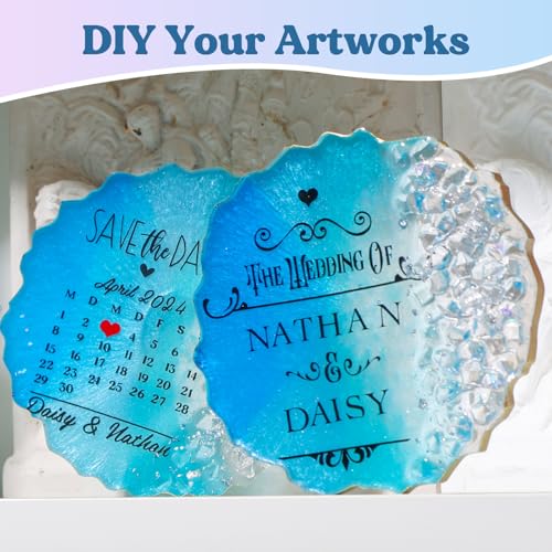 LET'S RESIN 16oz Epoxy Resin Kit with Coaster Molds Complete Set, Beginners