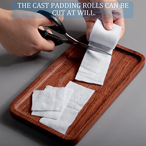 Treela 24 Rolls Cotton Cast Padding Individually Wrapped,2 Inch x 8.9 Ft | Soft Undercast for Plaster Casts, Pet Bandages, Halloween Mummy Decor, Mask Making, Art Projects, Comfortable Wrap - size: 2 Inch x 8.9 ft